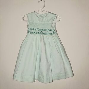Nancy Jimenez mint color little girls dress